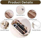 GISMTR Large Quilted Hair Tools Travel Bag for Hair Dryer Aesthetic Cute Dustproof Travel Organizer Flat Curling Iron Travel Organizer - Image 3