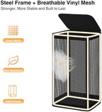 STO STO Laundry Hamper with Lid, 90L Sturdy Steel-Frame Clothes Hamper with Removable Washable Liner, Breathable Large Laundry Basket for Bedroom, Bathroom, Laundry Room, Dorm, Closet - Image 4