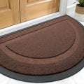 OLANLY Half Circle Front Door Mat Outside 59x34 All-Season Rubber Doormat by OLANLY