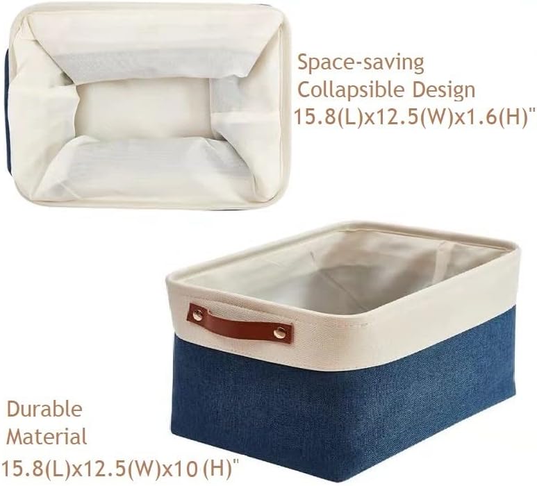 DECOMOMO Storage Bins, Extra Large Fabric Storage Baskets for Shelves 3Pack - Image 3
