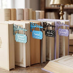 Yalikop 10 Set Book Shelf Dividers Decor, Hanging Shelf Sign with Brackets - Image 5