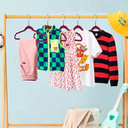 Quality Children's Plastic Non Velvet Non-Flocked Thin Compact Hangers Swivel Hook for Shirts Blouse Coats (Raspberry, 240) - Image 3