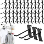 60 Pcs Gridwall Hooks, 4 Inch Grid Wall Hook Display for Gridwall Panels by BIOBUBANA