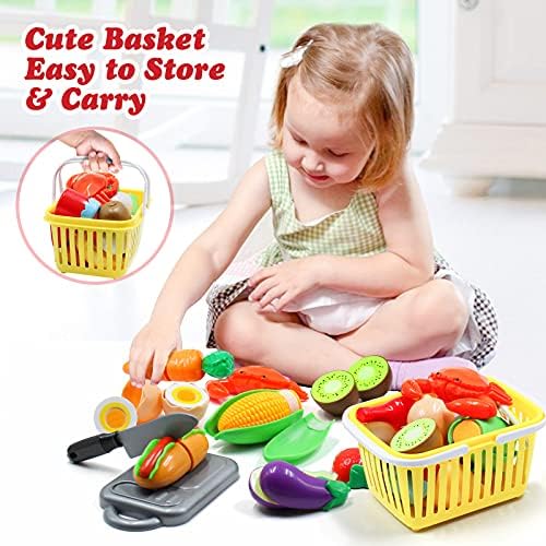 Kids Pretend Play Kitchen Toys Accessories Set, 32pcs Stainless Steel - Image 4