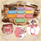Yalikop 10 Set Book Shelf Dividers Decor, Hanging Shelf Sign with Brackets - Image 3