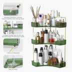 Webetop Corner Bathroom Organizer 3 Tier Makeup Countertop Shelf for Vanity - Image 5