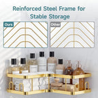 Veken Large Capacity Corner Shower Caddy 6-Pack, Advanced Rustproof Design - Image 5