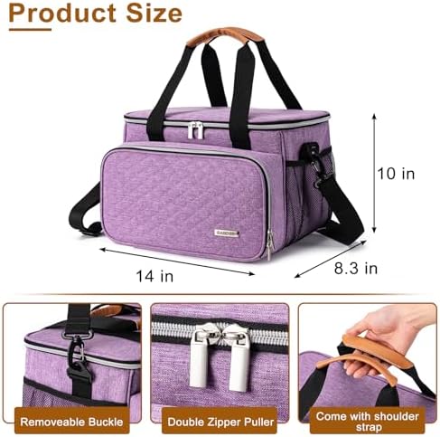 Dog Grooming Vacuum Bag, Pet Grooming Kit Bag Perfect for Dog Hair Vacuum & Grooming Tool Kit Accessories- Purple - Image 4