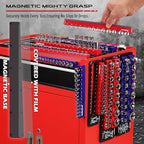 Magnetic Socket Holder Organizer Set: 6-Piece Detachable 1/2 3/8 1/4 Drive Sockets Storage Tray Magnetic Socket Organizer Tool Box Drawer Tool Box Organizers Storage Metric SAE (Sockets Not Included) - Image 3