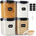 4 Pack 5.3L Thick Flour Sugar Storage Containers for Pantry, Airtight by ForestBreathing