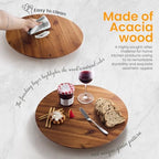 TIDITA 16" Wooden Lazy Susan Organizer for Tabletop 360° Rotation, No Rim - Image 4