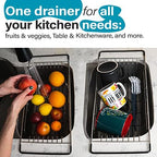 Better Houseware Over The Sink Dish Drying Rack, Space-Saving Stainless Steel Dish drainers for Kitchen Sink, Adjustable Sink Dryer Rack for Dishes - Image 4