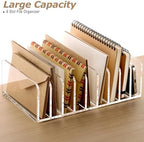 SANRUI Clear Desk Mail Organizer, 9 Slot Acrylic Office Document Sorter - Image 4
