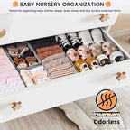 【FAMILY PACK】Drawer Organizer Clothes, 20 Pack Dresser Organizer Bins for Baby Clothes - Underwear Bra Sock Organizer - Fabric Closet Organization and Storage Dividers for Nursery Bedroom Dorm - Image 5