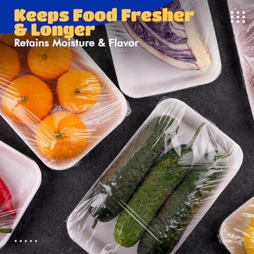 Stretch Tite Plastic Wrap For Food With Slide Cutter 750 Sq. Ft 11 7/8 Inch. Pack Of 2 With a Scooply Bag Clip - Image 5