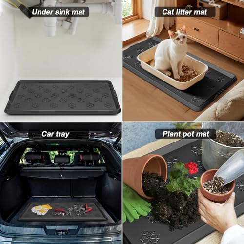 Azadx Heavy Duty Boot Trays Natural Rubber Shoe Mat Tray for Entryway - Image 7