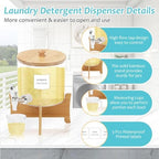 Laundry Detergent Dispenser, 88 oz / 2.5L Fabric Softener Dispenser for Laundry Room Organization, Detergent Holder with Stainless-Steel Spigot, Laundry Soap Container (Large) - Image 3