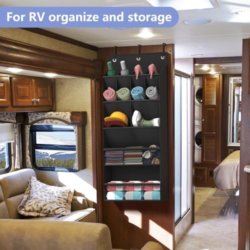 1 Pack Over-the-Door-Shoe-Organizers, Hanging Shoe Organizer Large Pockets - Image 6