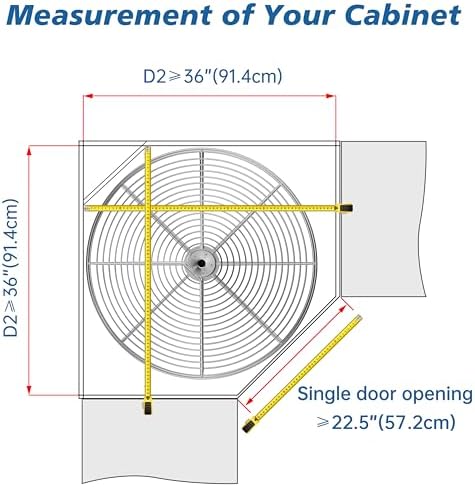 JOWBOOW 32 1/4" Chrome Corner Cabinet Lazy Susan, Full Circle Corner Cabinet Lazy Susan Replacement Shelves, Minimum Cabinet Size 36 inches, Rotating Rack for Corner Base Kitchen - Image 3