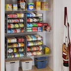 JKsmart 4-Tier Can Rack Organizer for Pantry, Adjustable Can Storage Holder for Various Ounces of Canned food Soda Drinks, Can Dispenser Holds Up to 48 Cans for Cupboard Cabinet - Image 6