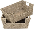 StorageWorks Pantry Baskets for Organizing, Storage Baskets, Seagrass by StorageWorks