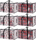 Moving Bags Heavy Duty Extra Large, Alternative for Moving Boxes & Moving Supplies,Clear Storage Bins with Lids, Plastic Packing Tote, Storage Bags for Clothes with Handles & Zippers(Clear, 6 Pack) by Unknown