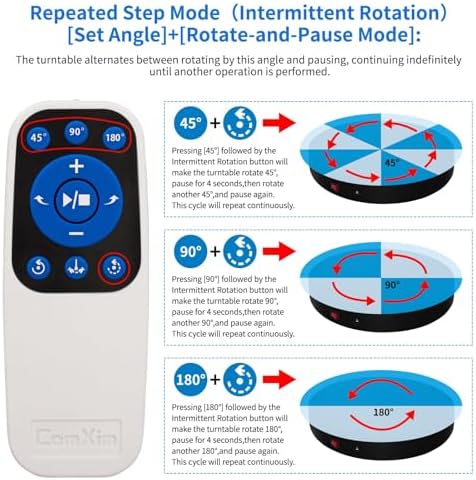 Remote Motorized Electric Turntable Rotating Display Stand Spinning Rotating Platform 360 Photography Turntable lazy susan base giratoria para for Photography,Display,3D Scan,Exhibition rotating table - Image 6