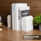 Luxury Marble Bookends for Shelves, 13LB Heavy Duty Marble Book Ends - Image 6