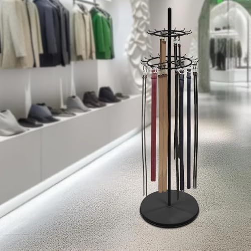 66.1inch Freestanding Belt Hanger Tie Rack, Retail Display Tie Scarf Rack, Commercial Belt Display Shelf for Clothing Retail - Image 3