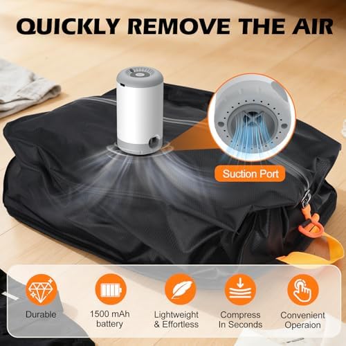 Fantictas Travel Vacuum Bags, 2 Pack, 24L Each with Cordless Pump - Image 4