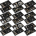 Junkin 18 Pcs Stackable Jewelry Drawer Organizer Inserts Black by Junkin