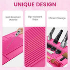Magnetic Barber Mat for Clippers, Station Organizer with 4 Magnets - Image 6
