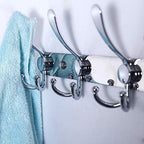 Dseap Coat Rack Wall Mount - 29.5” Long 8-Tri-Hooks Heavy Duty Coat Hanger Rail Wall Hooks for Hanging Coats Hats Clothing Clothes Purse Mudroom Entryway, Chromed, Pack of 2 - Image 2