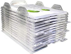 File Organizers - Letter Size, Stackable Trays for Desk - for Office Files, Mail, Documents - 48 Pack by EZSTAX