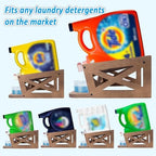 Laundry Detergent Holder,Can Hold 2 Bottles of Laundry Detergent,Holds up to 35 lbs.Wooden,Retro,Honourable (material:plywood) - Image 5