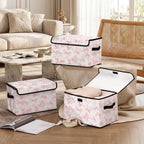 Stackable Storage Bins with Lids,Closet Organizers Fabric Box for Home and Office,Blanket Clothes Organizers,Under Bed Storage Containers 3 Pack - Image 6