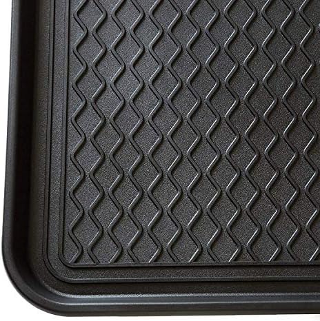 2 Pack Large Multifunctional Tray Mat Washable Indoor or Outdoor Tray Mat for Shoes Boots Plants Pots Paint Tins Pet Bowls Car Storage, 30 x 15 x 1.2 Inches - Image 2