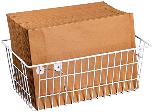 Slideep Farmhouse Freezer Baskets Organizer Storage Bins Large Organizer Baskets for Storage, Office, Bathroom, Pantry Organization Storage Bins Rack with Handles 6 Pack - Image 4