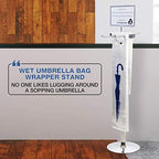 Umbrella Bag Wrapper Station with Sign Frame - Wrap Umbrellas for Rain - Be Safe, Wrap it up! - 200 Long Bags Included - Image 5