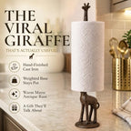 Wallcharmers Rustic Giraffe Paper Towel Holder & Metal Toilet Paper Stand - Image 2