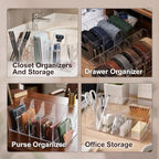 2 Pcs Belt Organizer, with Removable Dividers 5 Compartments - Image 6