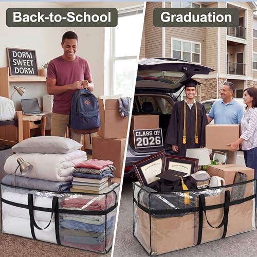 4 Pcs 96 Gallon Extra Large Moving Bags Heavy Duty Storage Bag - Image 5