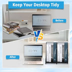 2 Pack Large Binder Folder Holder for Desk Metal Mesh Magazine File Holder (2) - Image 5