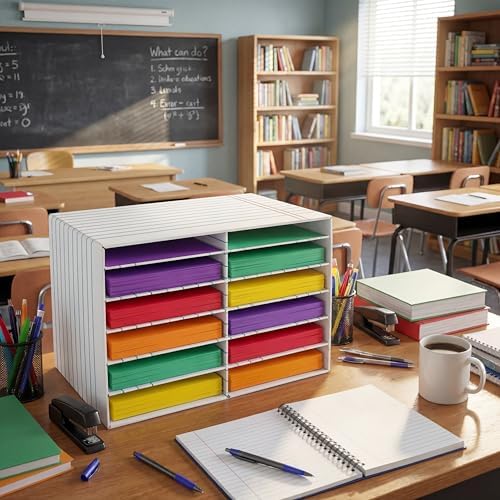 Colingmill 2 Pcs Notebook Classroom Paper Storage Organizer 19x12 Inch - Image 5