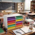 Colingmill 2 Pcs Notebook Classroom Paper Storage Organizer 19x12 Inch - Image 5