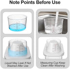 4 Pack 77.8 oz Laundry Detergent Dispenser, Large Capacity PET Plastic Liquid Laundry Soap Container with Handle & Measuring Cup Cap, Clear Heavy Duty Dispenser for Room Organization - Image 7
