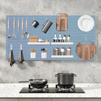 MULSAME Pegboard Combination Kit, 25.2" x 25.2" Wall Mounted Storage Set with 4 Pegboards & 20 Accessories Hanging, Peg Boards Organizer - Image 3
