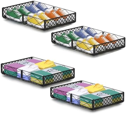 NADAMOO Under Bed Storage with Wheels, Low Profile Rolling Organizer Bins by NADAMOO