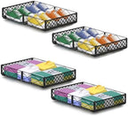 NADAMOO Under Bed Storage with Wheels, Low Profile Rolling Organizer Bins by NADAMOO