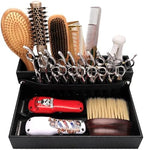 Barber Storage Box,Hairdressing Tool Holder, Multifunctional Detachable Large Storage Box, Shear Holder PU Leather Salon Scissors Holder, Hair Cutting Tools Storage Case for Barber Accessories(Small) - Image 2